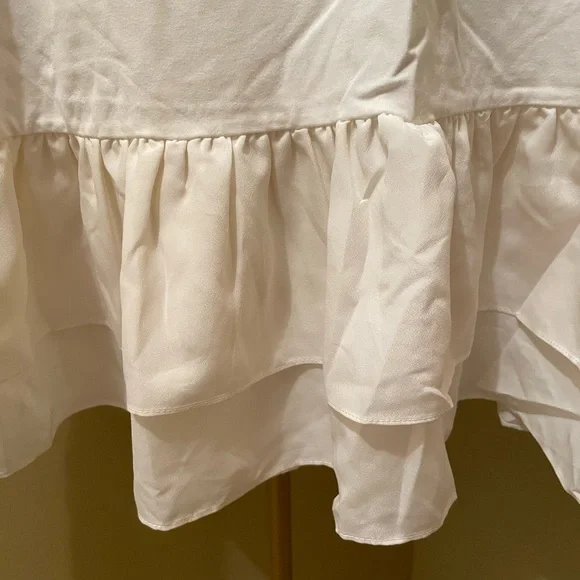 Kate Spade White Short Sleeve Peplum Top - Picture 2 of 6